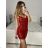 Langes, langärmliges Partykleid für Damen (Einheitsgröße S/M) ITALIAN FASHION IMM23056 S/M Gold