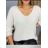 Damen-Strickpullover mit langen Ärmeln (Einheitsgröße S/M) ITALIAN FASHION IMWAA24020