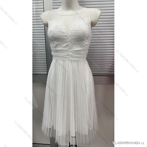 Elegante ärmellose Ballkleid-Spitze (uni s-m) ITALIENISCHE ART UND WEISE IM919919