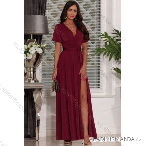 Trägerloses langes Partykleid aus Satin für Damen (34-42) POLISH FASHION PMLEL24NATHALIE