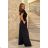 Damen Plus Size (42-46) langes elegantes ärmelloses Partykleid POLISH FASHION PMLBC23265-10 42 schwarz