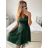 Trägerloses kurzes Partykleid für Damen (Einheitsgröße S/M) ITALIAN FASHION IMPSH23C662 dunkelgrün S / M