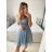 Trägerloses kurzes Partykleid für Damen (Einheitsgröße S/M) ITALIAN FASHION IMPSH23C662 dunkelgrün S / M