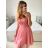 Trägerloses kurzes Partykleid für Damen (Einheitsgröße S/M) ITALIAN FASHION IMPSH23C662 dunkelgrün S / M