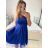 Trägerloses kurzes Partykleid für Damen (Einheitsgröße S/M) ITALIAN FASHION IMPSH23C662 dunkelgrün S / M