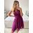 Ärmelloses kurzes Partykleid für Damen (S/M EINHEITSGRÖSSE) ITALIAN FASHION IMPSH23C662 S/M altrosa