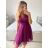 Ärmelloses kurzes Partykleid für Damen (S/M EINHEITSGRÖSSE) ITALIAN FASHION IMPSH23C662 S/M altrosa