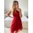 Ärmelloses kurzes Partykleid für Damen (S/M EINHEITSGRÖSSE) ITALIAN FASHION IMPSH23C662 S/M altrosa