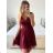 Ärmelloses kurzes Partykleid für Damen (S/M EINHEITSGRÖSSE) ITALIAN FASHION IMPSH23C662 S/M altrosa