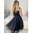 Ärmelloses kurzes Partykleid für Damen (S/M EINHEITSGRÖSSE) ITALIAN FASHION IMPSH23C662 S/M altrosa
