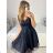 Ärmelloses kurzes Partykleid für Damen (S/M EINHEITSGRÖSSE) ITALIAN FASHION IMPSH23C662 S/M altrosa