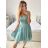 Trägerloses kurzes Partykleid für Damen (Einheitsgröße S/M) ITALIAN FASHION IMPSH23C662 dunkelgrün S / M