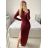 Šaty letní na ramínka dámské (S/M ONE SIZE) ITALSKÁ MÓDA IMPBB22B21841 S/M rot
