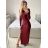 Šaty letní na ramínka dámské (S/M ONE SIZE) ITALSKÁ MÓDA IMPBB22B21841 S/M rot