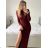 Šaty letní na ramínka dámské (S/M ONE SIZE) ITALSKÁ MÓDA IMPBB22B21841 S/M rot
