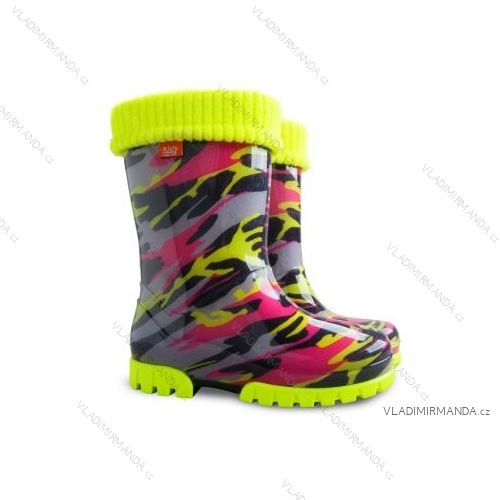 Gummistiefel Isolierte reflektierende Kinder und Jugendliche (28-35) DEMAR TWISTER LUX FLUO E / 1