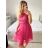 Trägerloses Spitzen-Partykleid für Damen (Einheitsgröße S/M) ITALIAN FASHION IMC23349