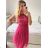 Trägerloses Spitzen-Partykleid für Damen (Einheitsgröße S/M) ITALIAN FASHION IMC23349/DR altrosa S/M