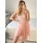 Trägerloses Spitzen-Partykleid für Damen (Einheitsgröße S/M) ITALIAN FASHION IMC23349/DR altrosa S/M