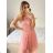 Trägerloses Spitzen-Partykleid für Damen (Einheitsgröße S/M) ITALIAN FASHION IMC23349/DR altrosa S/M