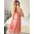 Trägerloses Spitzen-Partykleid für Damen (Einheitsgröße S/M) ITALIAN FASHION IMC23349/DR altrosa S/M