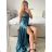 Šaty letní na ramínka dámské (S/M ONE SIZE) ITALSKÁ MÓDA IMPBB22B21841 S/M schwarz