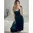 Langes Chiffon-Kurzarmkleid für Damen (S/M ONE SIZE) ITALIAN FASHION IMWGS231048 Burgund S/M