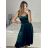 Langes Chiffon-Kurzarmkleid für Damen (S/M ONE SIZE) ITALIAN FASHION IMWGS231048 Burgund S/M