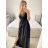 Kleid klassische Kurzarm Frauen (Uni S / M) ITALIAN FASHION IMC20203 M / L schwarz