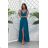 Trägerloses langes Partykleid aus Satin für Damen (34-42) POLISH FASHION PMLEL24NATHALIE blau 40