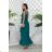 Trägerloses langes Partykleid aus Satin für Damen (34-42) POLISH FASHION PMLEL24NATHALIE Kerosin 40