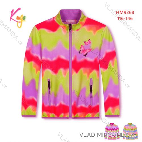 Reißverschluss-Sweatshirt Langarm Kinder Jugend Mädchen (116-146) KUGO FM8886