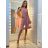 Elegantes ärmelloses Sommerkleid für Damen (Einheitsgröße S/M/L) ITALIAN FASHION IM923NELA - Farbe   oranžová - Velikost   M / L