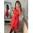 Elegantes ärmelloses Sommerkleid für Damen (Einheitsgröße S/M/L) ITALIAN FASHION IM923NELA - Farbe   oranžová - Velikost   M / L