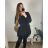 Übergroßes Kleid mit langen Ärmeln für Damen in Übergröße (XL/2XL/3XL, EINHEITSGRÖSSE) ITALIAN FASHION IMC23024 2XL/3XL rot