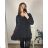 Übergroßes Kleid mit langen Ärmeln für Damen in Übergröße (XL/2XL/3XL, EINHEITSGRÖSSE) ITALIAN FASHION IMC23024 2XL/3XL rot