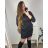 Klassisches warmes Langarmkleid Damen (L / XL ONE SIZE) ITALIAN FASHION IMD211121