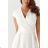 Langes Party-Kurzarmkleid für Damen (36-56) POLISH FASHION PMLMR23AFRODYTA-2 -   weiß -   52