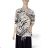 Langärmlige Tunika zum Binden für Damen (Einheitsgröße S/M/L/XL) ITALIAN FASHION IMWP23017