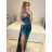 Šaty letní na ramínka dámské (S/M ONE SIZE) ITALSKÁ MÓDA IMPBB22B21841 S/M schwarz