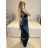 Šaty elegantní společenské na ramínka dámské (S/M ONE SIZE) ITALSKÁ MÓDA IM321608 S/M rot