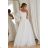 Damen Plus Size (42-46) langes elegantes ärmelloses Partykleid POLISH FASHION PMLBC23265-10 weiß 40
