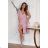 Damen Plus Size (42-46) langes elegantes ärmelloses Partykleid POLISH FASHION PMLBC23265-10 pink 34