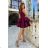 Damen Plus Size (42-46) langes elegantes ärmelloses Partykleid POLISH FASHION PMLBC23265-10 Burgund 36