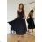 Damen Plus Size (42-46) langes elegantes ärmelloses Partykleid POLISH FASHION PMLBC23265-10 schwarz 40