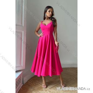 Damen Plus Size (42-46) langes elegantes ärmelloses Partykleid POLISH FASHION PMLBC23265-10