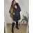 Bunda zimní s kapucí dámská nadrozměr (3XL-7XL) POLSKÁ MODA BLI2381296 schwarz 5XL