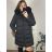 Bunda zimní s kapucí dámská nadrozměr (3XL-7XL) POLSKÁ MODA BLI2381296 schwarz 3XL