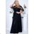 Damen Plus Size (42-46) langes elegantes ärmelloses Partykleid POLISH FASHION PMLBC23265-10 -   schwarz -   52