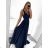 Langes, elegantes, lässiges Kurzarmkleid für Damen (M/L EINHEITSGRÖSSE) ITALIAN FASHION IM42380566